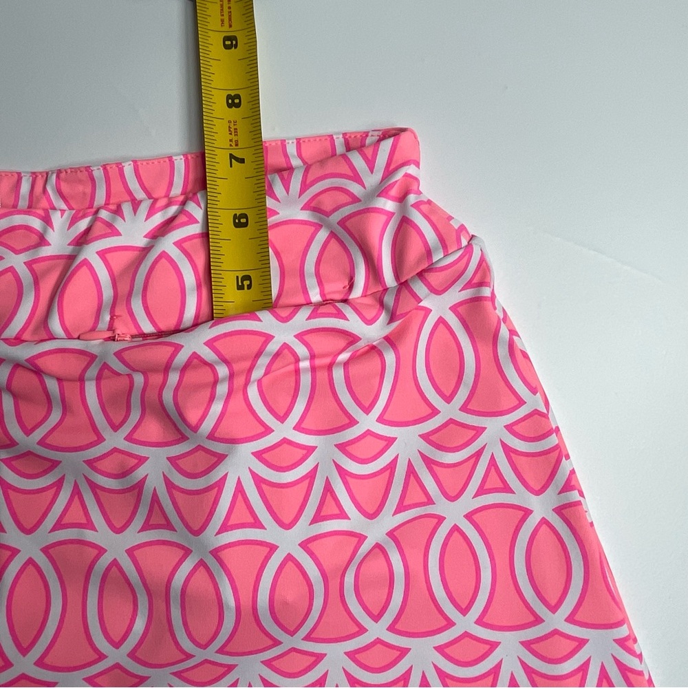 LULU B Women's Athletic Pickelball Tennis Skort Bright Pink Geometric Size XS - Picture 9 of 9